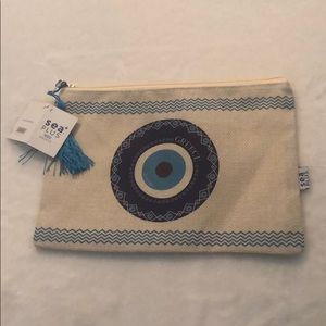 new ( evil eye) makeup bag from Greece.